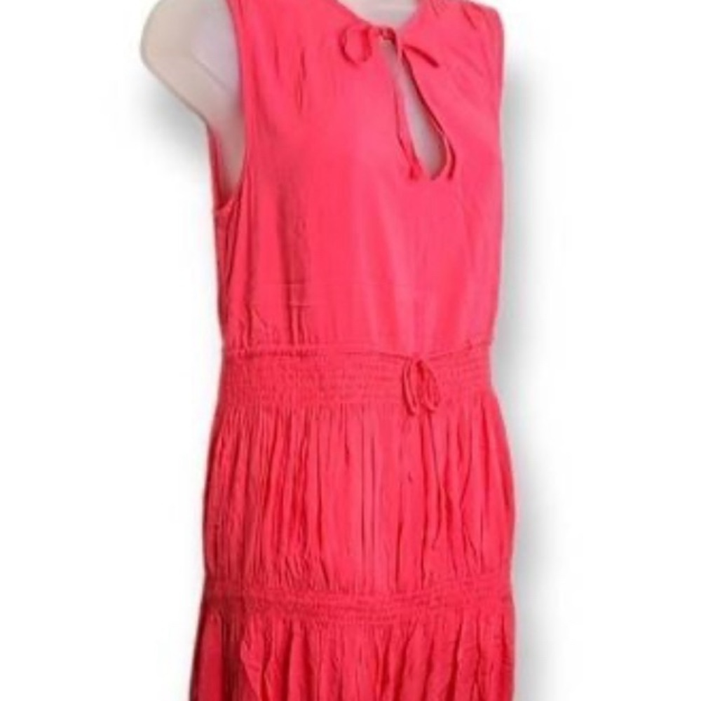 Sweet Love by Jen Hot Pink Smocking Flowy Dress